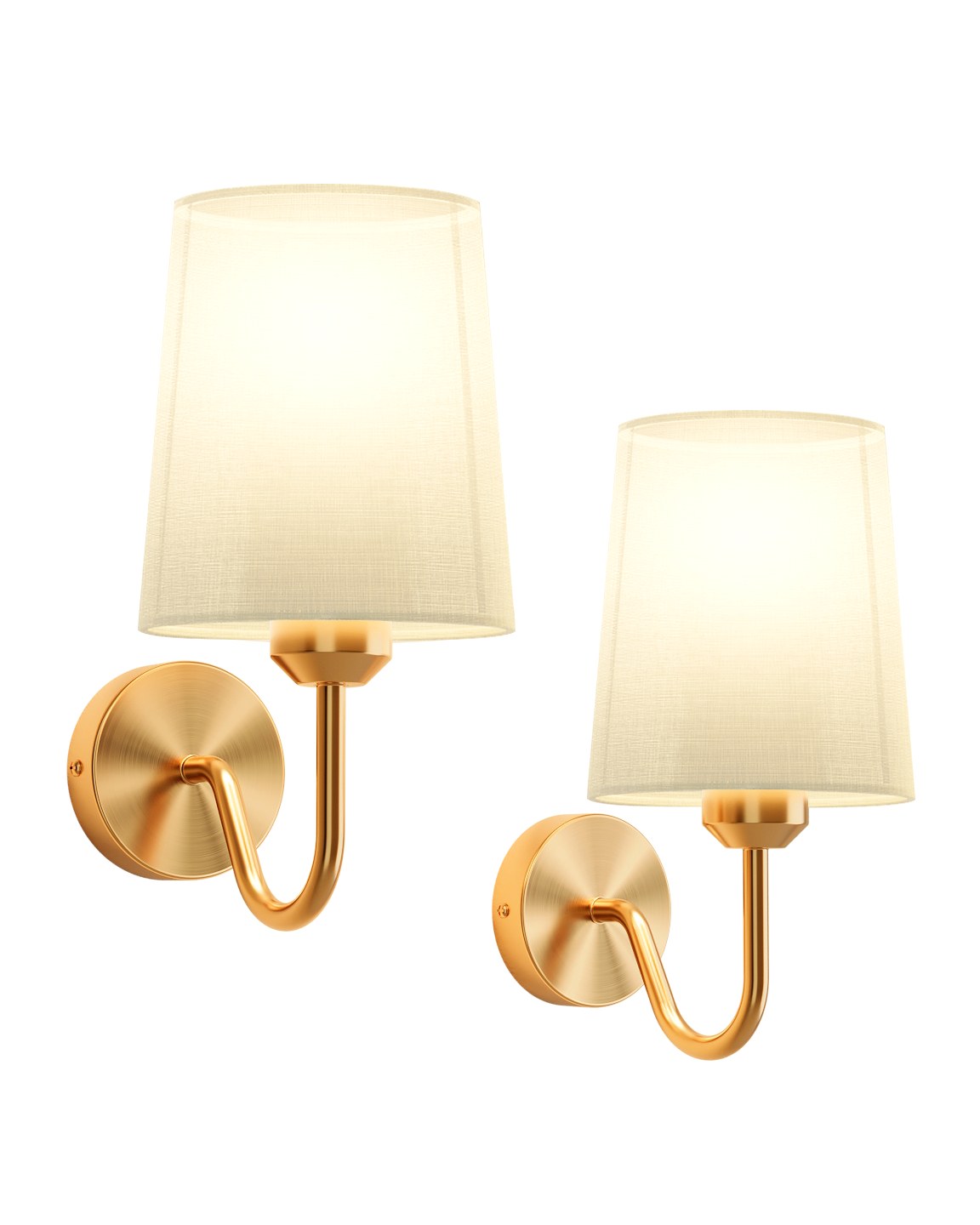 Wall Sconce in Brushed Gold
