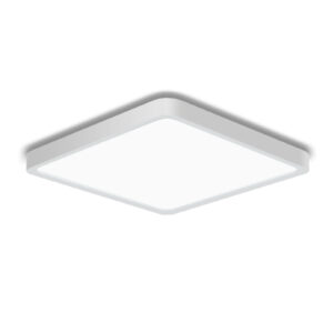 Flush Mount LED Ceiling Light Fixture, 5000K Neutral White, 9 Inch 24W Ceiling Light,Ultra Slim Flush Mount Square Ceiling Lamp for Kitchen, Bedroom, Basement, Hallway, Living Room, Stairwell