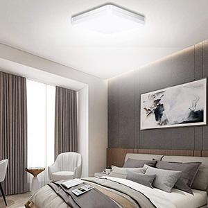 LED Ceiling Light 36W 3240lm 4000K 9Inch Square LED Flush Mount Ceiling Lighting Fixture