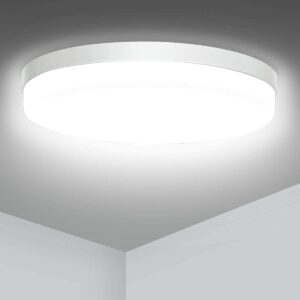 12 Inch 36W LED Flush Mount Ceiling Light Fixture, 3240LM 6500K Round Non-dimmable