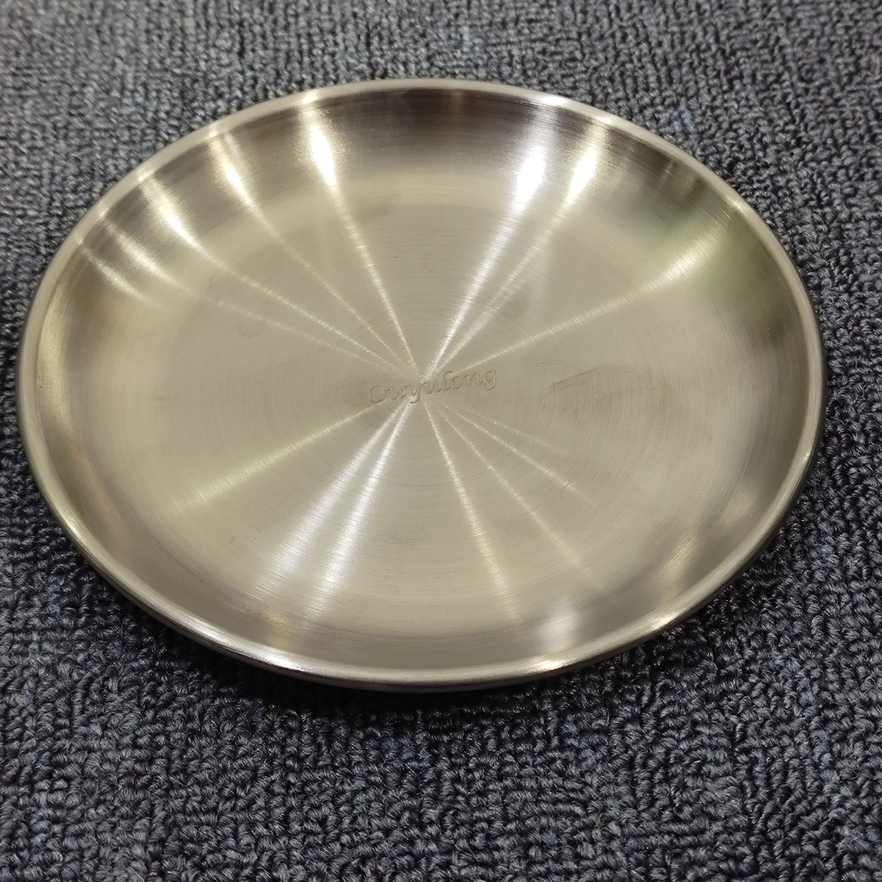 Stainless Steel 304 Plate, Shallow Round Plate, Food Grade BBQ Hot Pot Grill Restaurant Dishes Spit Bone Plate - 图片 2