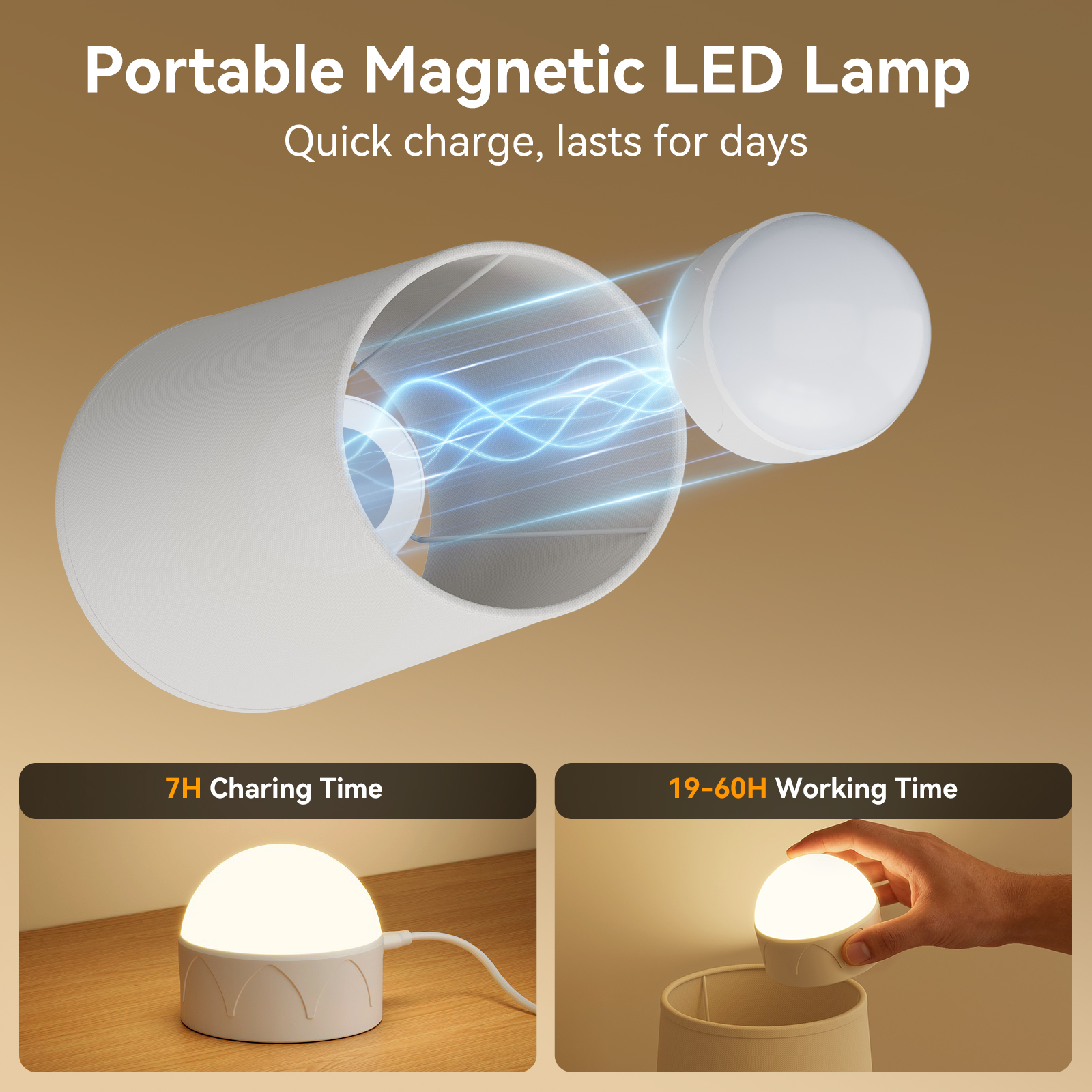 Battery Operated Wall Sconces Set of 2 – 5000mAh – 11.8in – Gold - 图片 3